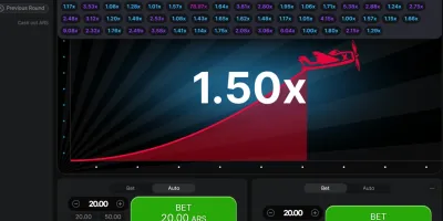 Juego Aviator en la aplicación 1win